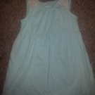 HEALTHTEX Mint Green Crochet Trim Sleeveless Dress Girls Size 3T