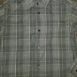 Brown Plaid CALVIN KLEIN Long Sleeved Button Front Shirt Boys Size 12 Slim Fit