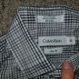 Brown Plaid CALVIN KLEIN Long Sleeved Button Front Shirt Boys Size 12 Slim Fit