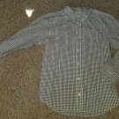 CRAZY 8 Black Checked Long Sleeved Button Front Shirt Boys Size 10-12