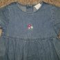 LANDS END Short Sleeved Denim Dress Girls Size 24 months