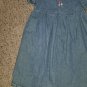 LANDS END Short Sleeved Denim Dress Girls Size 24 months