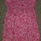 L.L. BEAN Pink Floral Print Short Sleeved Cotton Dress Girls Size 3T