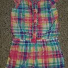 THE CHILDREN’S PLACE Pink and Blue Plaid Short Romper Girls Size 4T