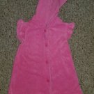 ANGELFISH Pink Hooded Terry Cover Up Robe Girls Size 4T