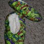 TEENAGE MUTANT NINJA TURTLES Sherpa Lined Slippers Toddler Size 7-8