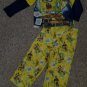 SPONGEBOB SQUAREPANTS Yellow Flannel Pajamas Boys Size 4