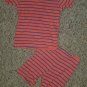 CARTER’S Striped Cotton Shortie Pajamas Boys Size 2T