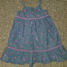THE CHILDREN’S PLACE Floral Embroidered Denim Sundress Girls Size 4T
