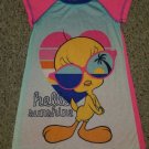 LOONY TUNES Short Sleeved TWEETY Nightgown XS Girls Size 5-6