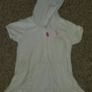 CARTER’S White Hooded Terry Cover Up Robe Girls Size 4T
