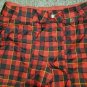 BURTON Red and Black Plaid GORE-TEX Dri Ride Snowboarding Winter Pants Boys Size 14-16 XL