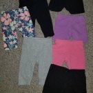 Huge Lot of Bike Shorts and Capri Leggings Various Brands Girls Size 12-18 months