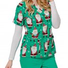 BRAND NEW Oh What Fun Santa TAFFORD Christmas Scrub Top Plus Size 3X
