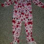 CARTER’S Pink Santa Print Fleece Blanket Sleeper Girls Size 3T
