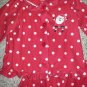 CARTER&acirc;��S Red Polka Dot SANTA Flannel Pajamas Girls Size 3T