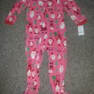 NWT Pink Santa Fleece Blanket Sleeper Girls Size 4T CARTER’S