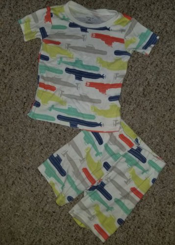 CARTER&acirc;��S Submarine Print Shortie Pajamas Boys Size 2T