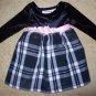 Black Velvet and Plaid Dress YOUNGLAND 18 months