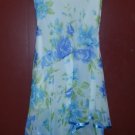SPEECHLESS Blue Floral Overlay Sleeveless Dress Girls Size 7