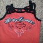 HARLEY DAVIDSON Orange and Black Sundress Girls Size 3T