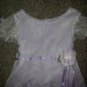 JENNY ANNIE DOTS Lilac Lacy Floral Overlay Special Occasion Dress Girls Size 4