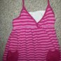 FADED GLORY Pink Striped Halter Dress Girls Size 7-8
