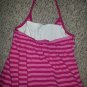 FADED GLORY Pink Striped Halter Dress Girls Size 7-8