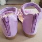 NEW Purple Pearls and Lace Floral Summer Sandal Peep Toe Sandal Size 9.5