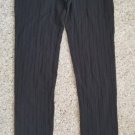 SO Black Patterned Ribbed Footless Tights Leggings Juniors Size Medium