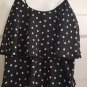 CANDIE&acirc;��S Black and White Polka Dot Tiered Cami Ladies Juniors SMALL
