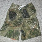 BABY GAP Green Tropical Print Trunk Style Bathing Suit Boys Size 2T
