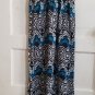 DEREK HEART Black and Blue Print Long Sundress Ladies MEDIUM Built In Bra