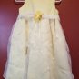 GREEN DOG Yellow Floral Overlay Sleeveless Dress Girls Size 3T Flower Girl