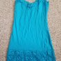 WET SEAL Blue Lace Trim Cami Tank Ladies MEDIUM