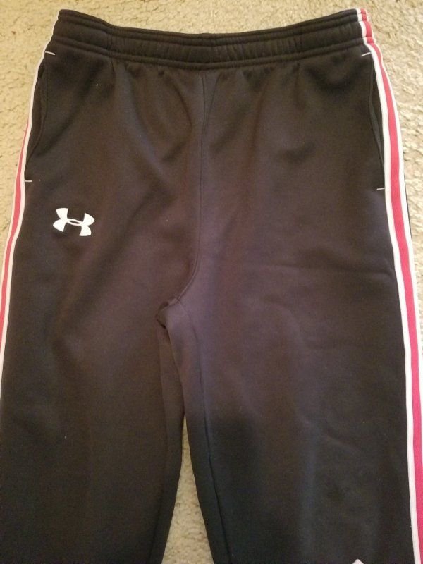 black athletic pants