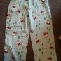 Blue Skiing Penguin Flannel Sleep Pants Ladies Large ALLISON RHEA