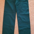 SIMPLY BASIC Solid Green Scrub Pants Drawstring Waist SMALL
