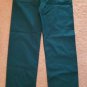 SIMPLY BASIC Solid Green Scrub Pants Drawstring Waist SMALL