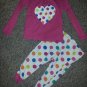 THE CHILDREN’S PLACE Pink Polka Dot Print Pajamas Girls Size 2