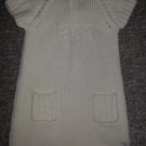 TOMMY HILFIGER Wool Blend Winter White Knit Dress Girls Size 2T