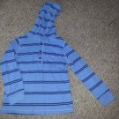 CARTER’S Blue Striped Hooded Long Sleeved Top Boys Size 5
