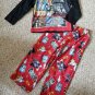 LEGO STAR WARS Red and Black Long Sleeved Pajamas Boys Size 4