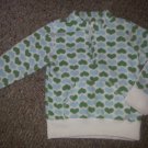 OLD NAVY Green and Blue Heart Print Fleece Pullover Girls size 4T