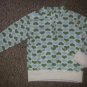 OLD NAVY Green and Blue Heart Print Fleece Pullover Girls size 4T