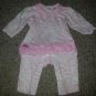 KYLE & DEENA Pink Zebra Print Tutu Pants Romper Girls Size 6-9 months