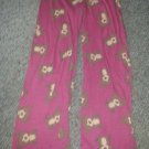 AERO Pink Teddy Bear Print Sleep Pants Ladies-Juniors Size Medium