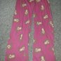AERO Pink Teddy Bear Print Sleep Pants Ladies-Juniors Size Medium