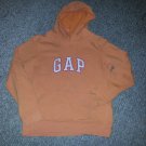 GAP Orange Hooded Pullover Sweatshirt Medium Size 10-12