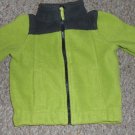 THE CHILDREN'S PLACE Green and Navy Fleece Zip Front Jacket Boys Size 18 months